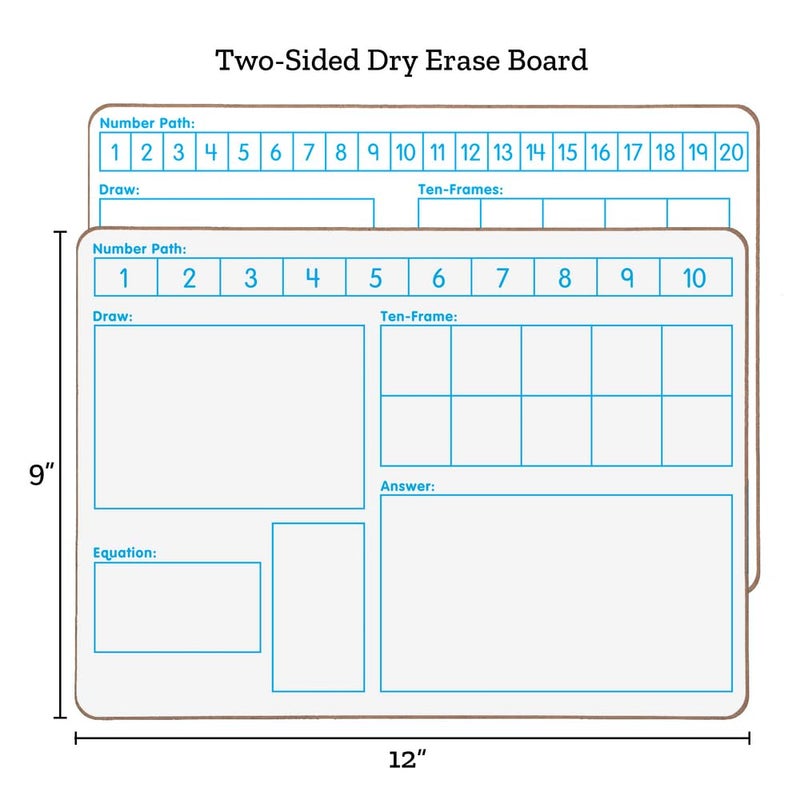 Really Good Stuff Solving Problems Two-Sided Dry Erase Boards Set - Image 5